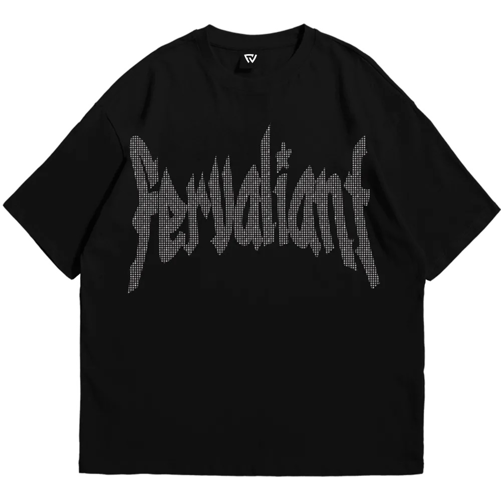 Star Rhinestone  Oversize Tee 