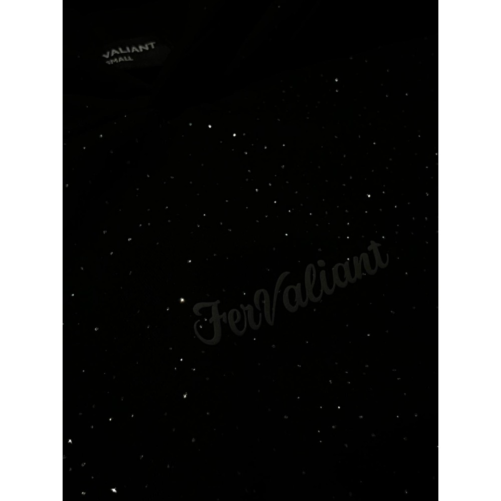 Simli Kapüşonlu Sweatshirt Siyah