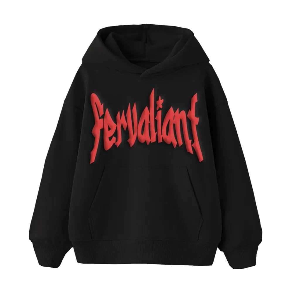 Star Puff Oversize Hoodie Siyah Star Puff Oversize Hoodie Siyah