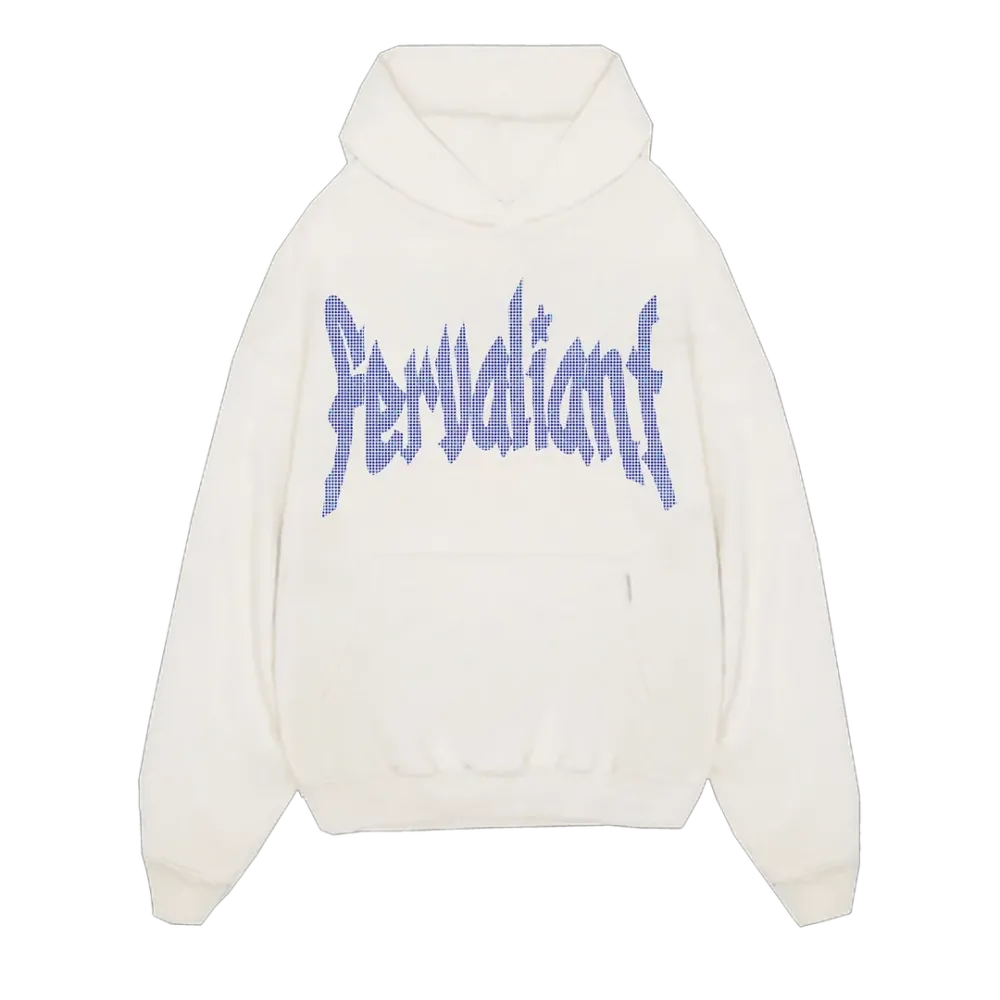 Navy Star Rhinestone Oversize Hoodie Beyaz Navy Star Rhinestone Oversize Hoodie Beyaz