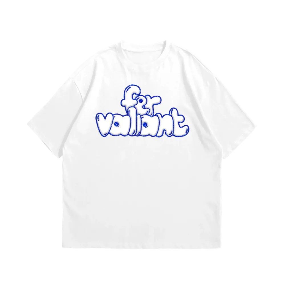 Purple Puff Hologram Oversize Tee Beyaz Purple Puff Hologram Oversize Tee Beyaz