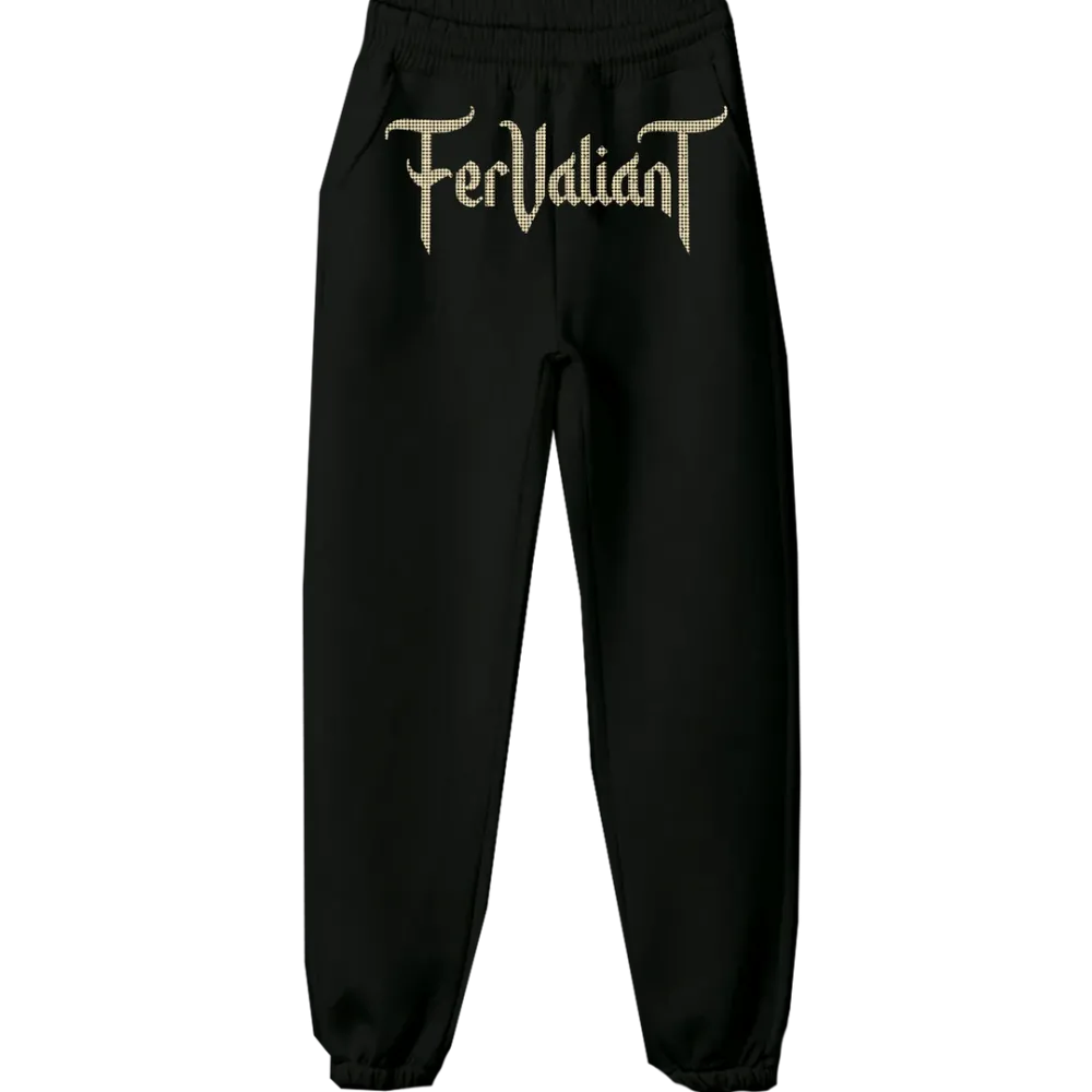 Champagne Rhinestone Sweatpants