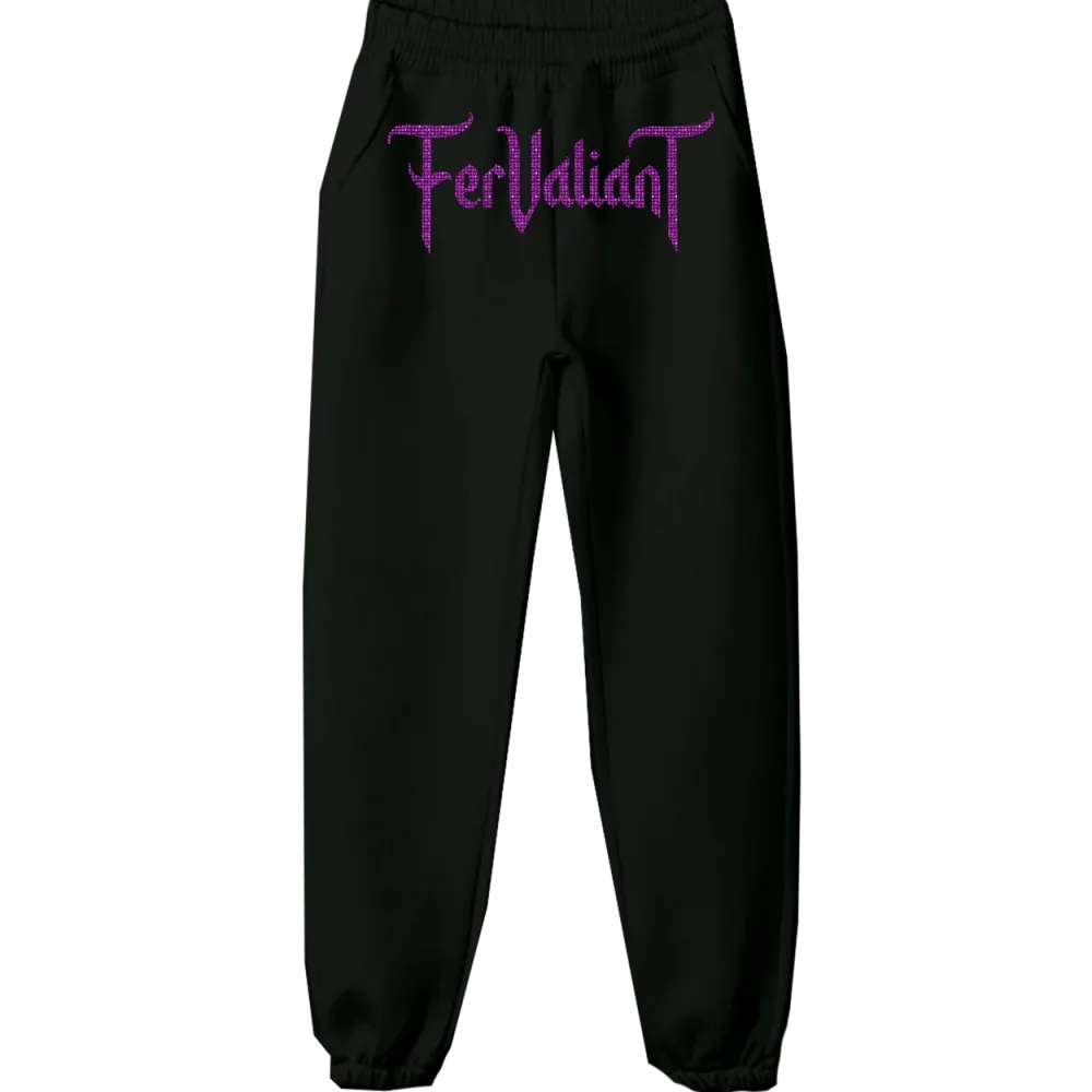 Pink Rhinestone Sweatpants