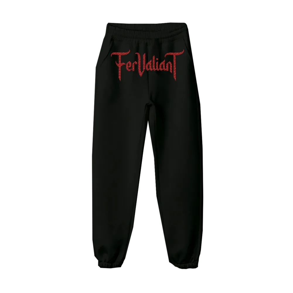 Red Rhinestone Sweatpants Red Rhinestone Sweatpants