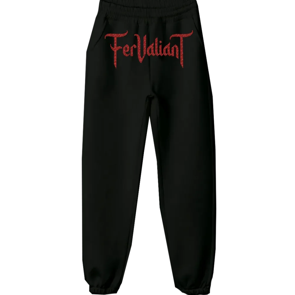 Red Rhinestone Sweatpants Red Rhinestone Sweatpants