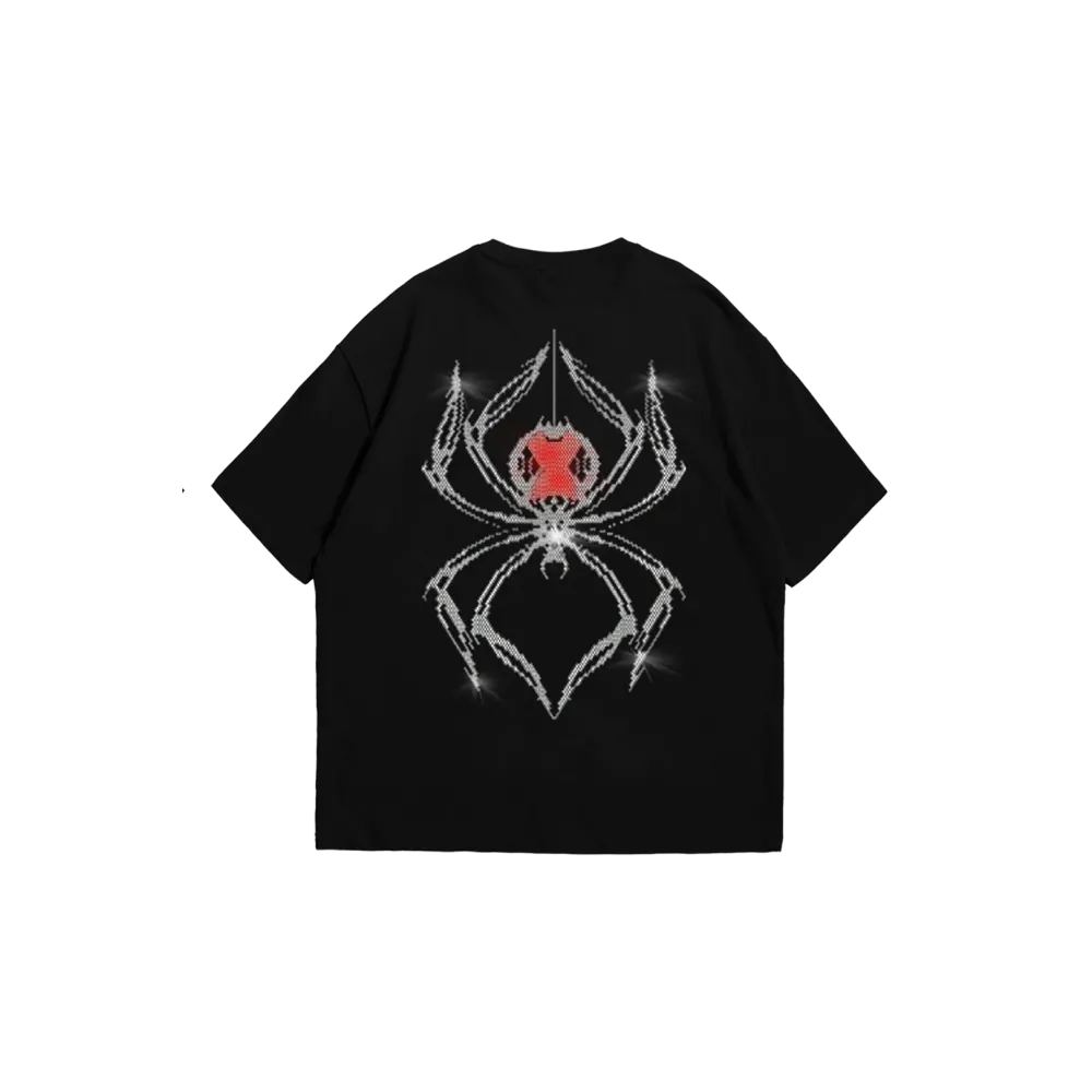 Spider Black Rhinestone T-shirt Spider Black Rhinestone T-shirt