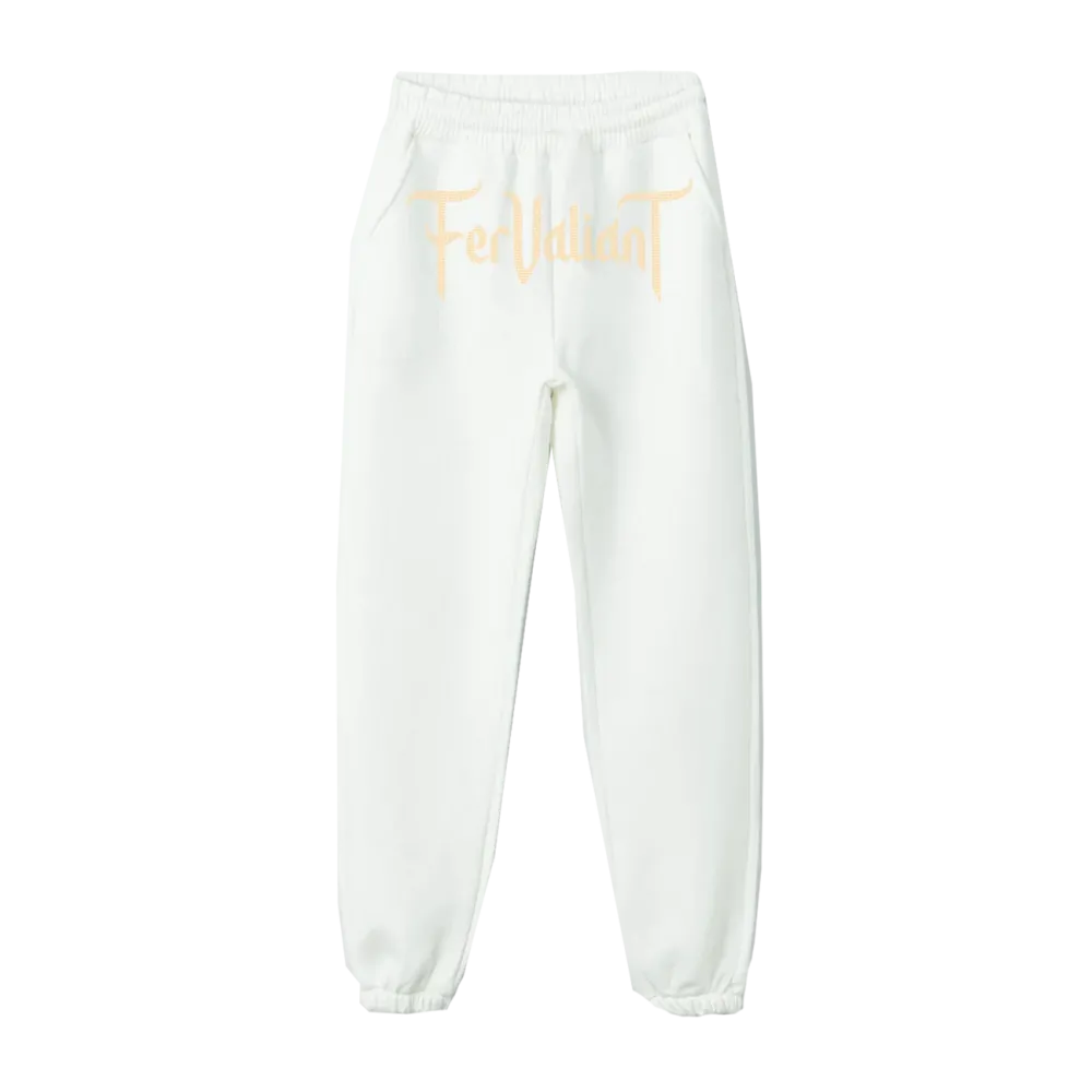 White Champagne Rhinestone Sweatpants White Champagne Rhinestone Sweatpants