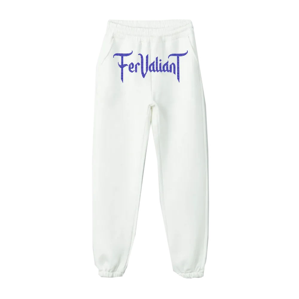 White Black Rhinestone Sweatpants White Black Rhinestone Sweatpants
