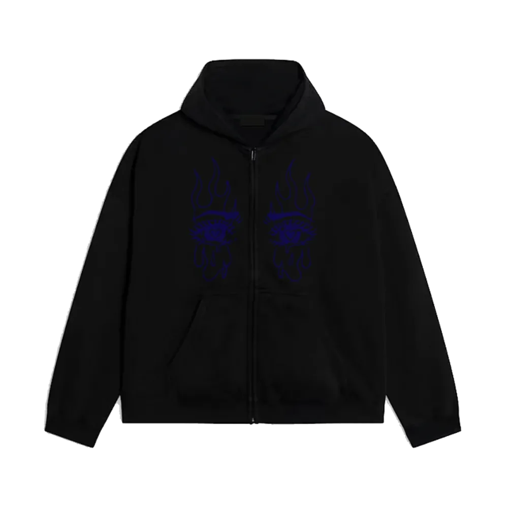 Rhinestone Eye Navy Zip Rhinestone Eye Navy Zip