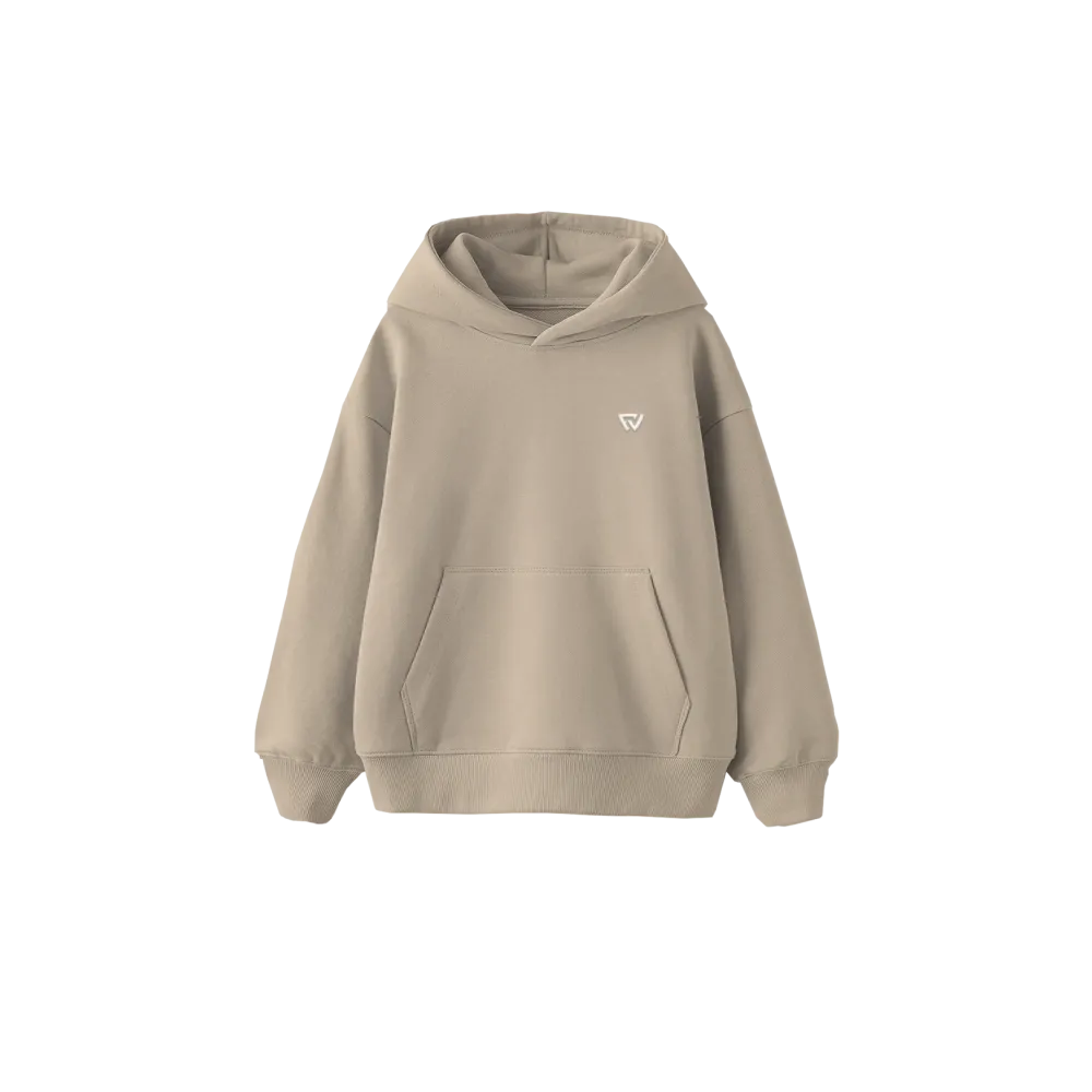 Basic Oversize Kapüşonlu Hoodie Bej Basic Oversize Kapüşonlu Hoodie Bej