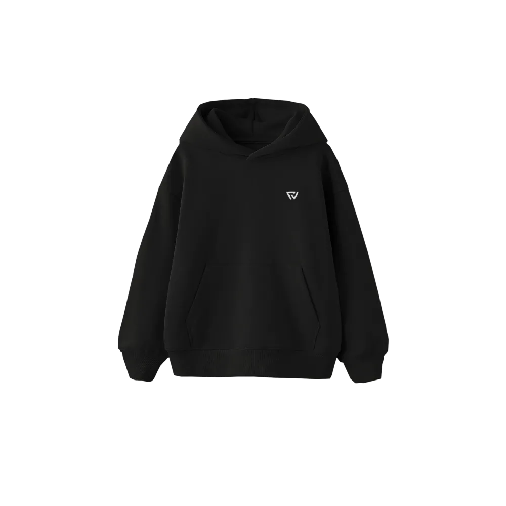 Basic Oversize Kapüşonlu Hoodie Siyah Basic Oversize Kapüşonlu Hoodie Siyah