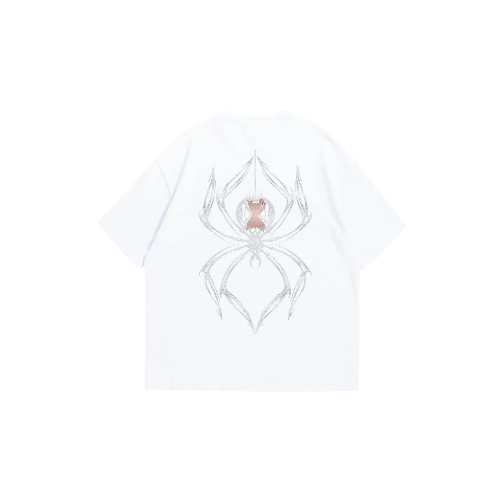 Spider White Rhinestone T-shirt Spider White Rhinestone T-shirt