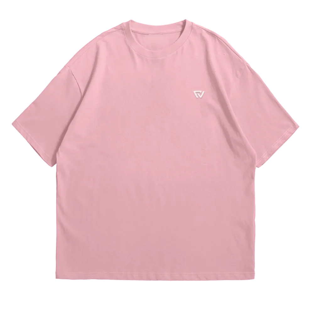 Basic Oversize Tee Pembe