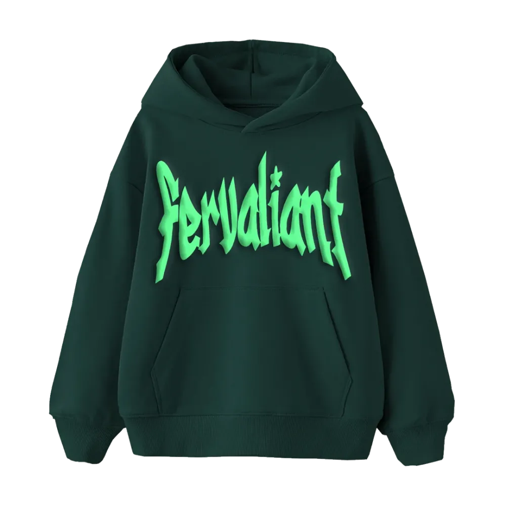 Star Puff Oversize Hoodie Yeşil Star Puff Oversize Hoodie Yeşil